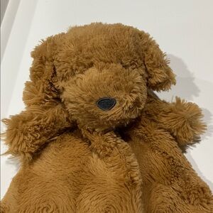 Cloud Island‎ Golden Doodle Puppy Dog Lovey Security Blanket Gold Satin Trim Toy